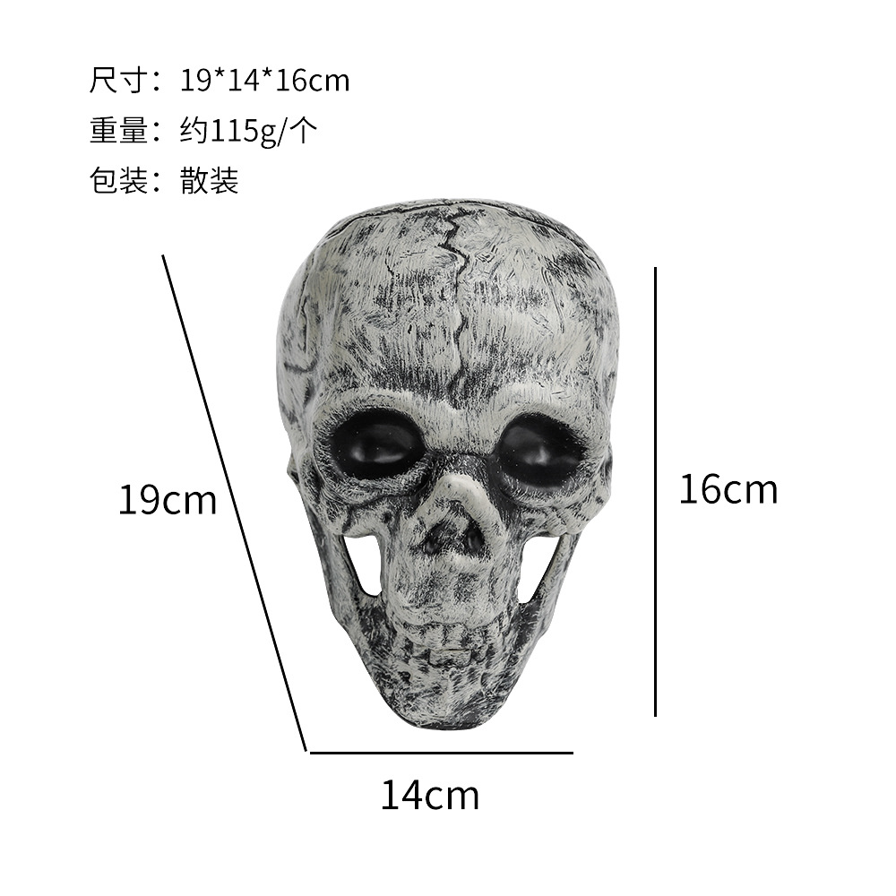 Halloween transfronterizo inserción de cráneo cráneo mano fantasma festival patio decoración accesorios adornos de tres piezas conjunto de cráneo mano