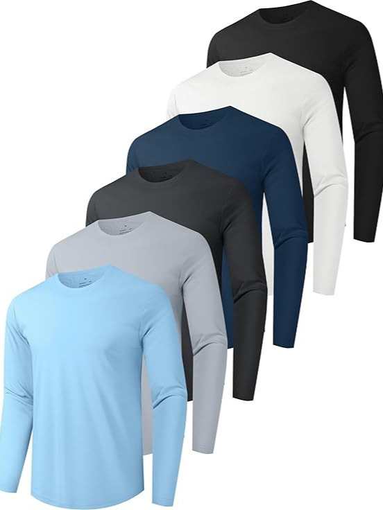 欧米越境青少年向けメンズゆったりラウンドネック長袖日焼け止めTシャツ 3Dデジタルプリント原工場|undefined