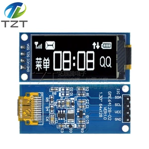 1,3-дюймовый OLED-дисплей 64 × 128 ЖК-модуль SH1107 Драйвер IIC/SPI вертикальный экран 4/7 PIN