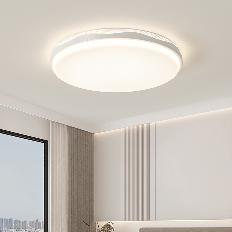 [Selección estricta] lámpara de techo rectangular atmosférica moderna simple red de viento crema roja sala de luz principal lámpara de protección de ojos lámpara de habitación