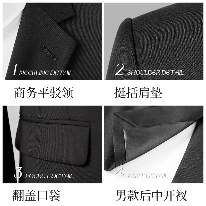 Set for work, classic suit jacket for elementary school students, slim fit, for students