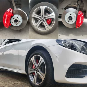 Suitable for 21 Mercedes-Benz E-Class brake caliper covers, modified aluminum alloy E-Class wheel caliper covers E200/E260/E300