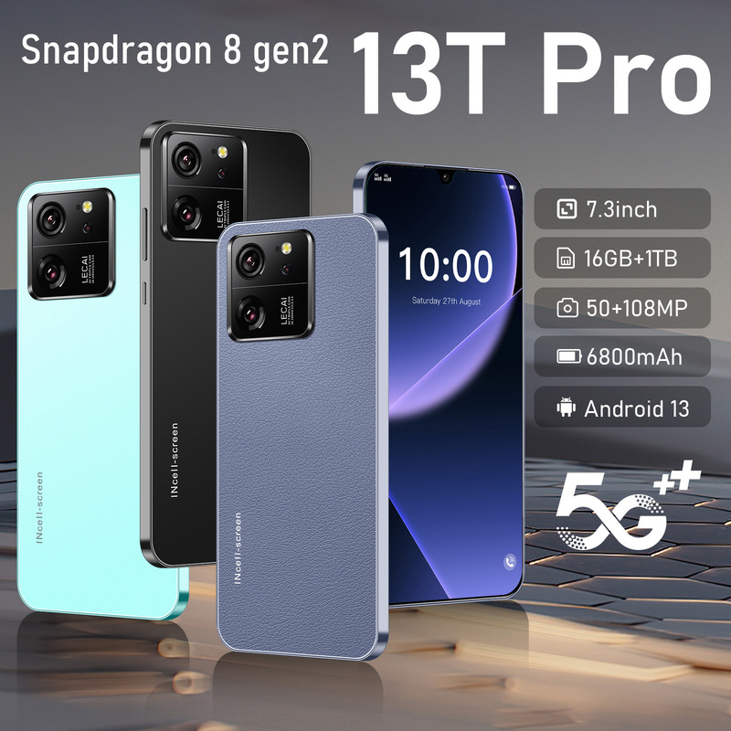 Explosions cross-border mobile phone 13T Pro7.3 inch 2 16G smart phone ozon foreign trade Android phone manufacturer generation Explosions cross-border mobile phone 13T Pro7.3 inch 2 16G smart phone ozon foreign trade Android phone manufacturer generation