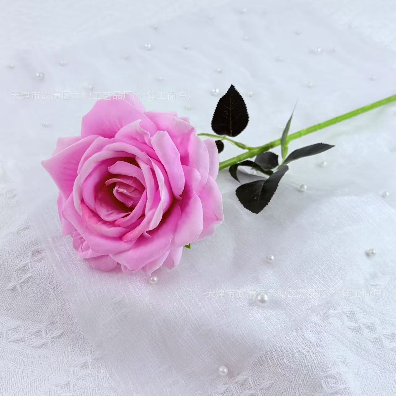 Una sola rosa rica imitación flor de tela de terciopelo flores de boda flores de pared de flores mar de flores props de fotografía decoración del hogar