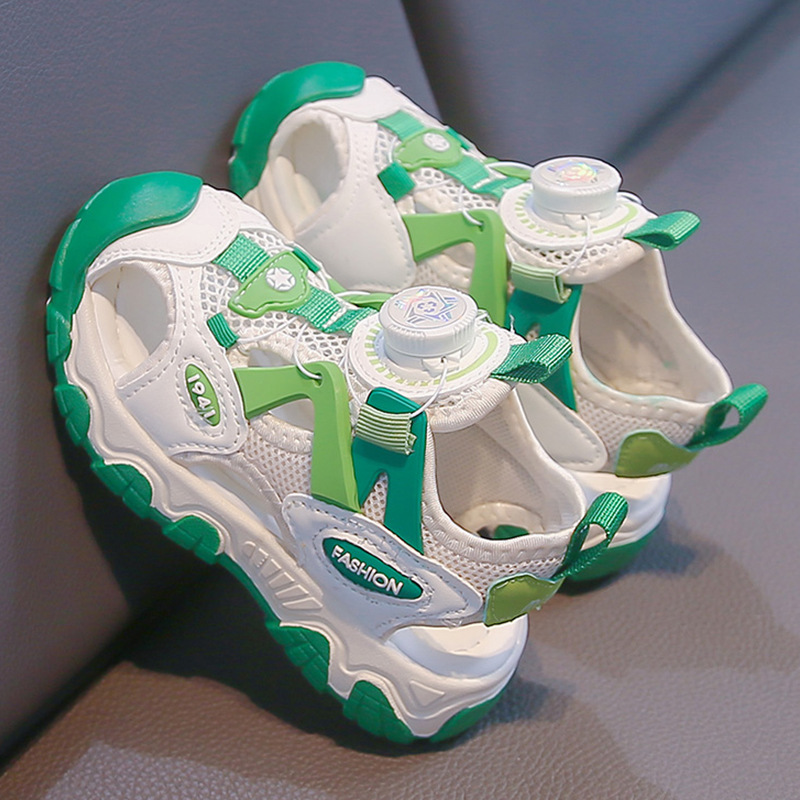 Sandalias de Playa con Puntera Cerrada para Niños Cuero Artificial para Playa y Aire Libre