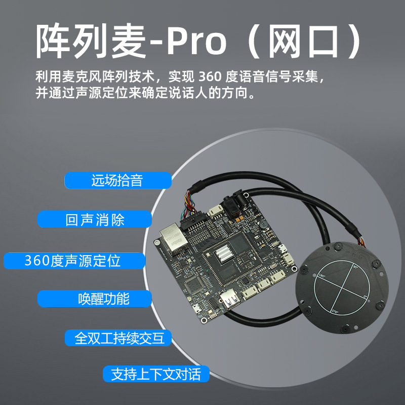 科大讯飞 AI数字人阵列麦带回声消除唤醒功能适用智能交互设备