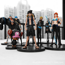 海贼航海王黑衣剧场版黄金城9款路飞索隆乔巴山治弗兰奇盒装手办