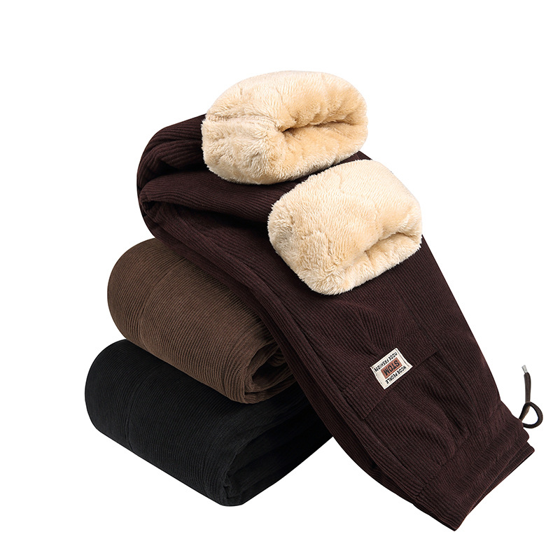 2023秋冬新款中老年女装妈妈装欧绵绒休闲裤三层加厚棉裤女