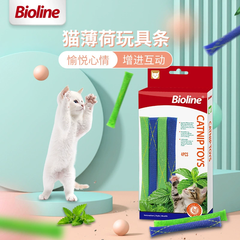Игрушка-полоска из кошачьей мяты 4 шт Фабрика в наличии оптом кошка коренные зубы устойчивая к укусам молодая кошка самостоятельно снимает душный артефакт