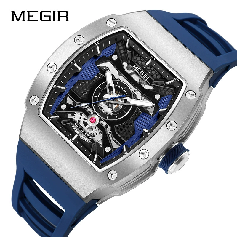 MEGIR Meiger Buckle часы бизнес мужские механические часы Трансграничные электрические продавцы взрывные часы оптом 8604