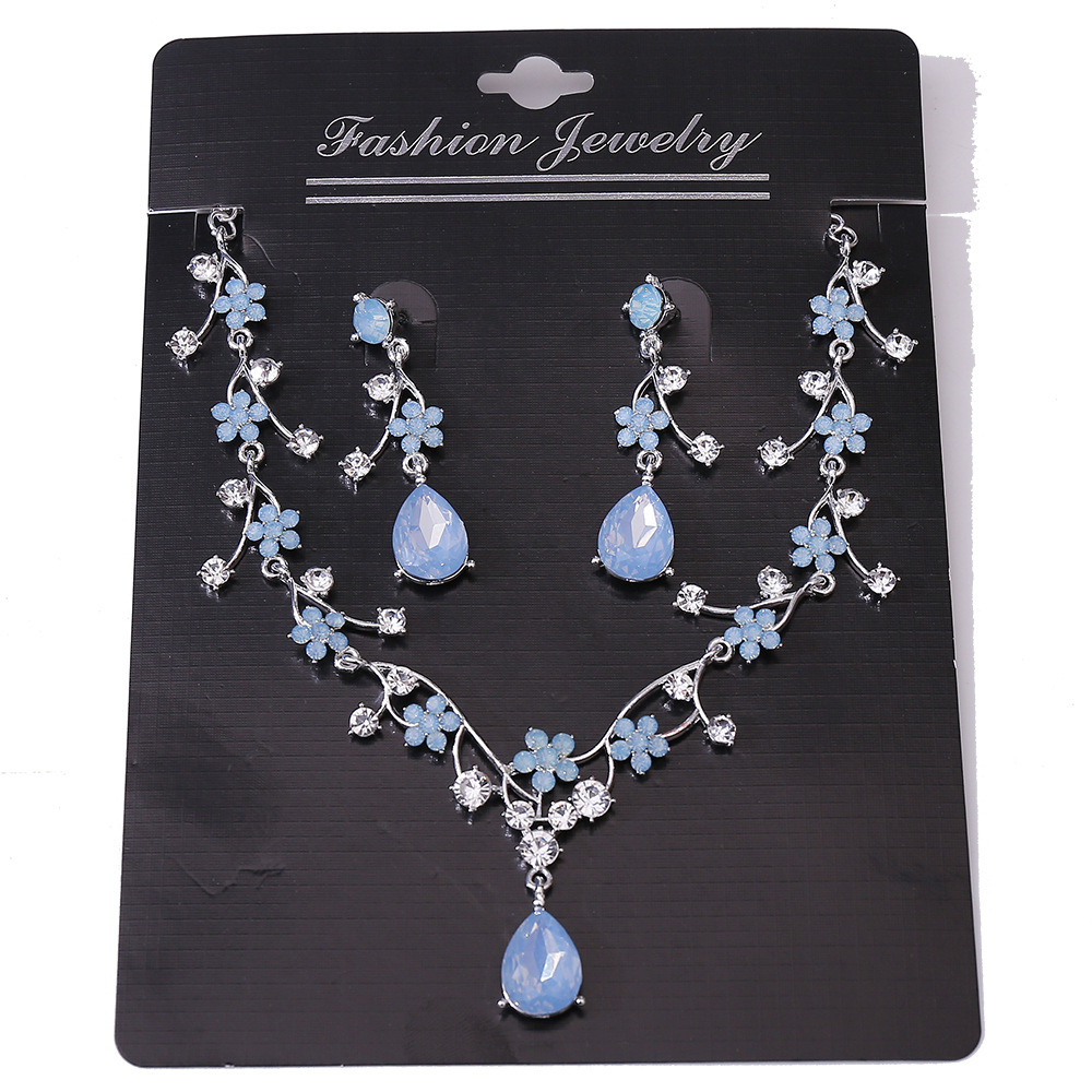 新娘水晶项链皇冠三件套