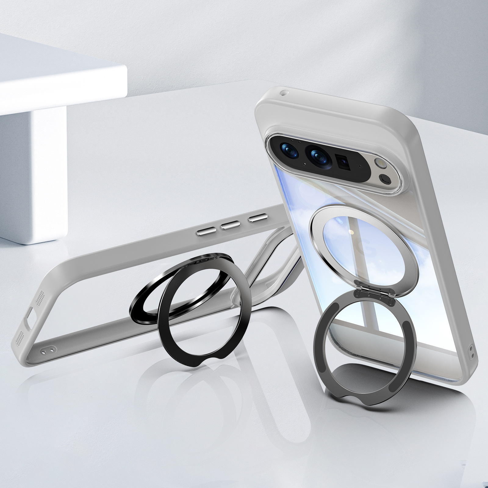 Magnetic Case For Google Pixel 10 Pro Xl With Rotating Kickstand_voghion.com