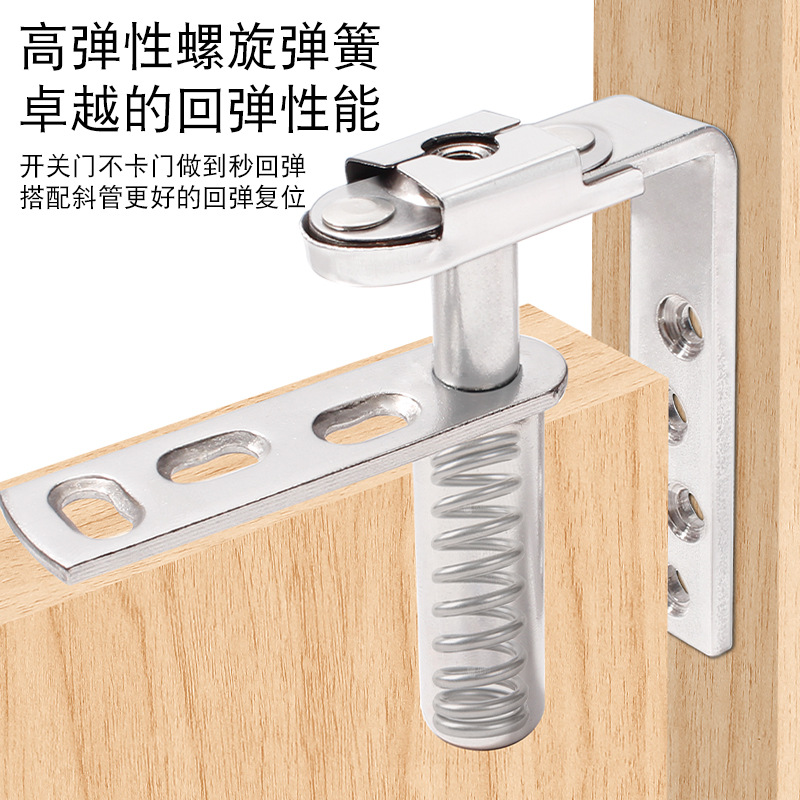 Puerta giratoria de acero inoxidable bisagra bisagra puerta puerta de madera eje superior e inferior puerta bidireccional retorno automático eje del cielo y la tierra accesorios al por mayor