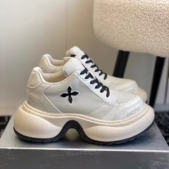 SM复刻顶版涟漪高跟运动鞋女鞋明星潮流同款网面增高休闲鞋老爹女