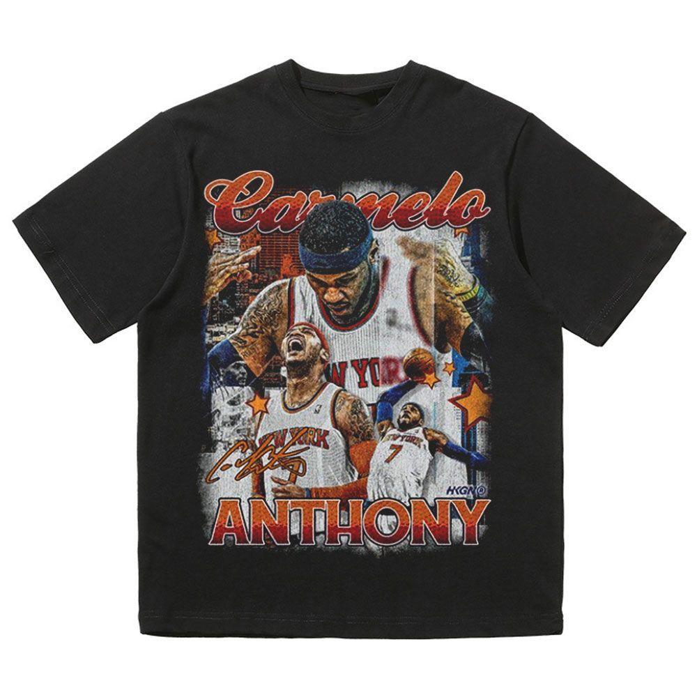 NBA star short -sleeved American retro T -shirt men Curv Modmand…
