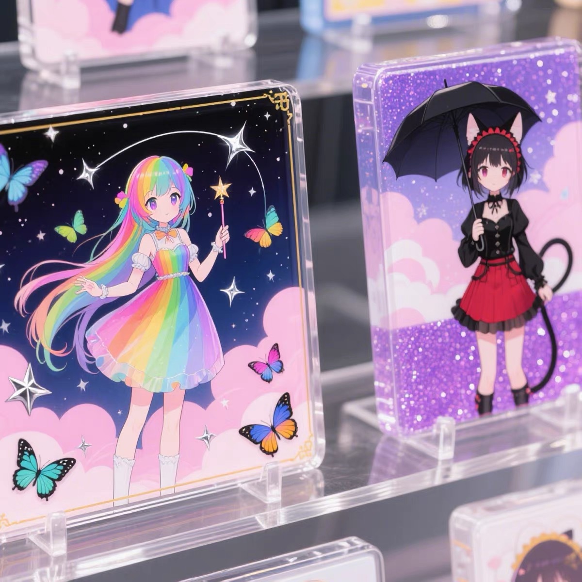 Acrylic card bricks customized with images, anime celebrity merchandise, DIY personalized gifts, birthday bricks, layered bricks, self-printed