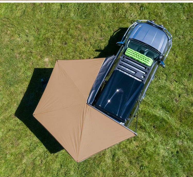 Fan-Shaped Car Canopy 270-Degree Side Account Roof New Model Boneless Large Space Camping Car Side Quick-Open Tent