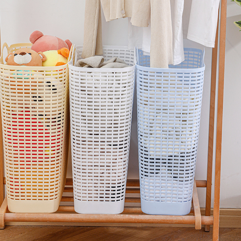 Light luxury dirty clothes basket Lou dirty clothes portable storage basket household laundry basket macaron color dirty clothes basket available for wholesale