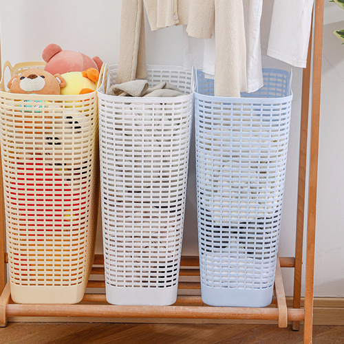 Light luxury dirty clothes basket Lou dirty clothes portable storage basket household laundry basket macaron color dirty clothes basket available for wholesale