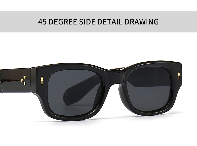 50g Weight Full Frame Glasses Structure Sunglasses Classification PC, UV400 Protection Lens Material Square Glasses Style Casual, Outdoor, Daily Occasion Geometric Pattern Unisex Gender Vintage Style, Classic Style Style Vintage Style Classic Style Geometric PC UV400 Protection Square Full Frame Women's Sunglasses 16