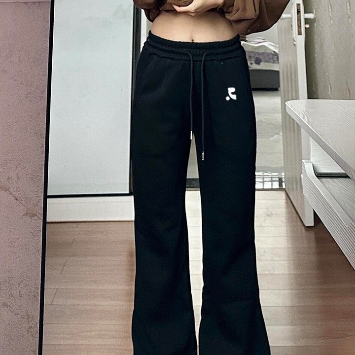 Korean Purchasing Agent Restandrecreation Micro-Flared Casual Pants for Women Autum Elastic High-Waist Sports Pants