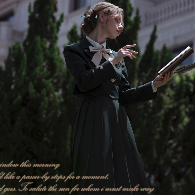 jk制服护奶裙正版大小姐套装胡木桃连衣裙女秋冬季长款阿尔忒弥斯