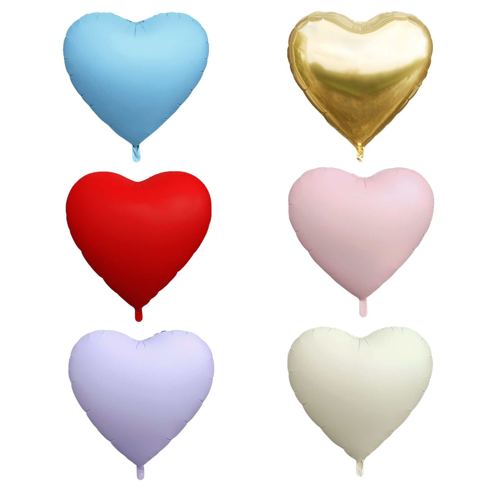Matte balloon heart shaped