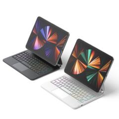 2025新型ipad pro妙制御キーボードair6/7保護カバーpro 11磁気吸引分離bluetoothキーボードを適用