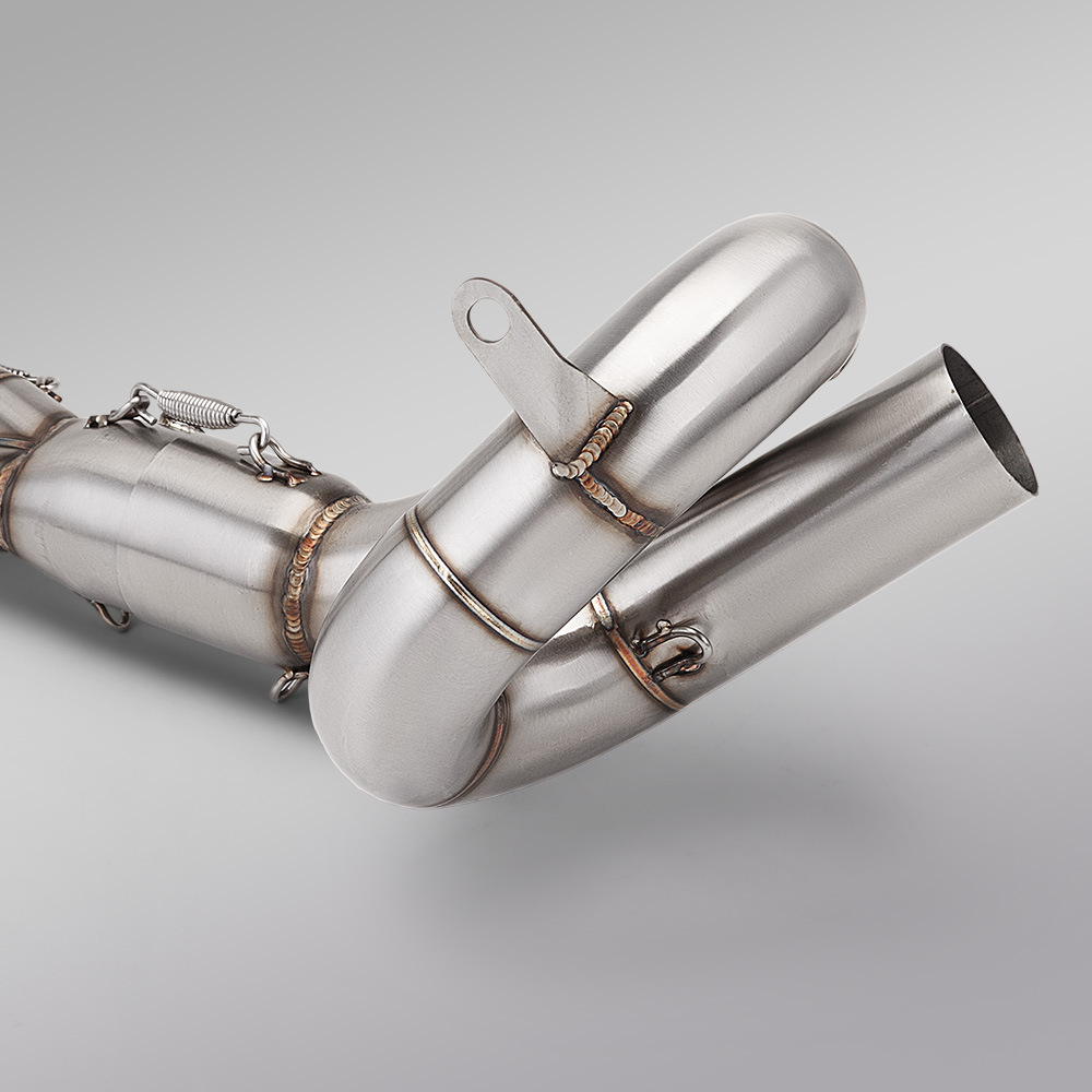 Suitable for Mt07 Exhaust Pipe Modification Fz07 Double Oxygen Port Swing Front and Rear Muffler 2014-2025
