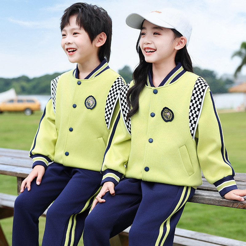 幼兒園園服春秋裝棒球服四件套夏季兒童班服套裝小學生校服拍照服