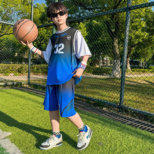 Children's Clothing Boys Summer Short-Sleeved Suit 2025 New Summer Medium and Large Kidsren's Sports Summer Boys Quick-Drying Ball Uniforms