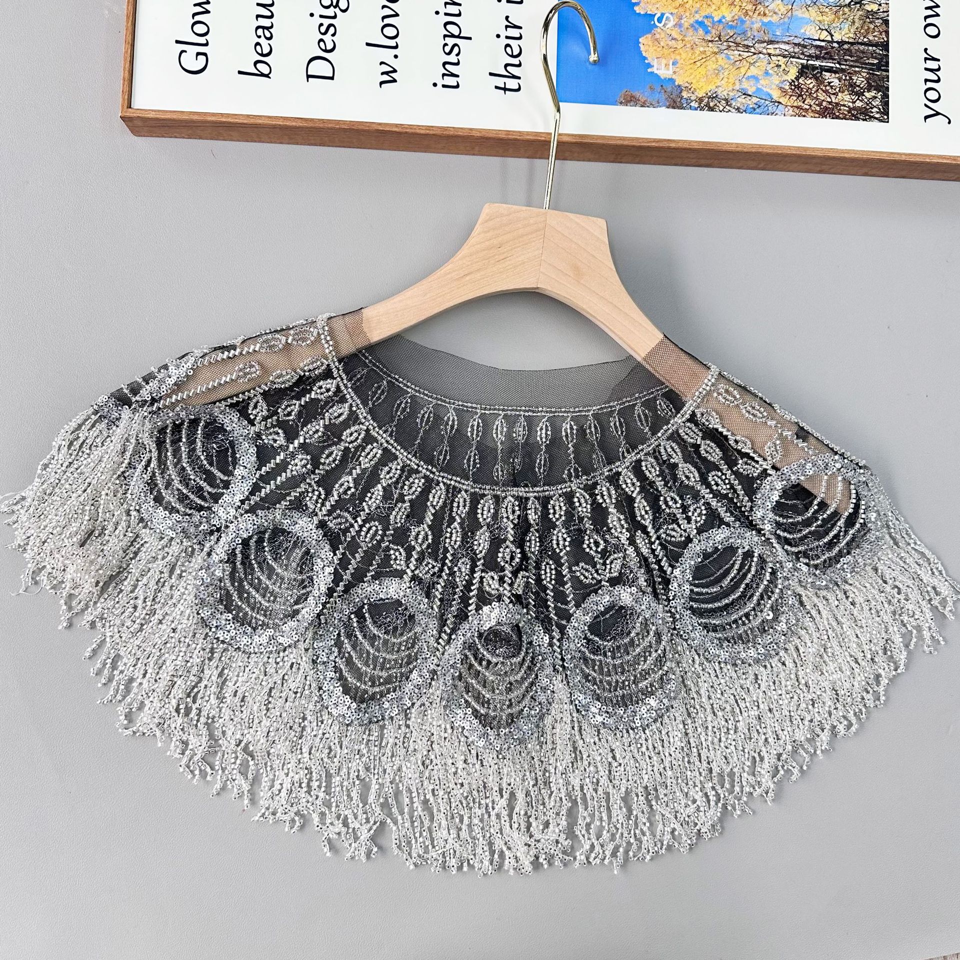 Estilo étnico, moda, cuello exterior, cuello, cuello falso, vestido de mujer de cuatro estaciones, cuello decorativo, lugar
