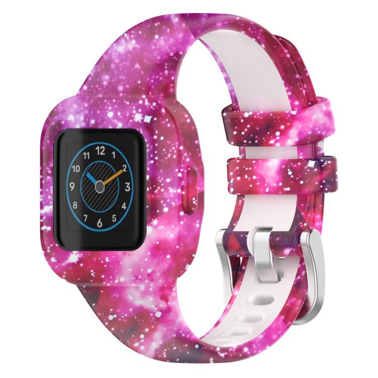 xDfind correa de silicona impresa de hebilla de acero para Garmin Fit JR3 / Garmin Vivofit JR 3