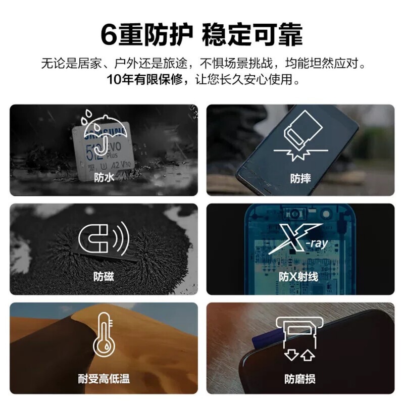 适用于三星tf内存卡64g128g行车监控记录仪手机相机SD存储卡256GB|undefined