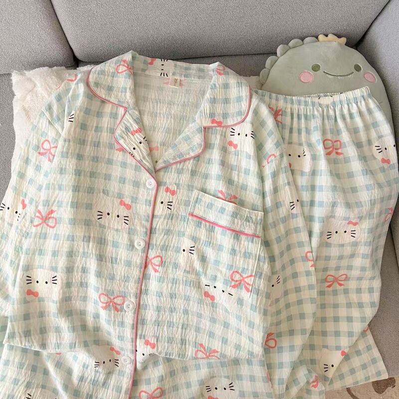 外国貿易クロスボーダー卸売クラウドコットン長袖ズボン 120 グラムパジャマ女性のための Xiaoxin 外で着用できるラペルカーディガンホーム服|undefined