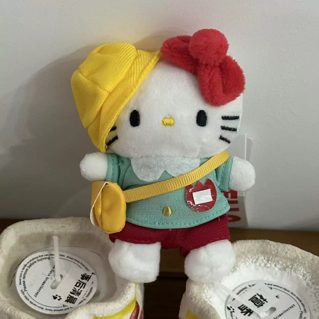 Плюшевый брелок-подвеска Hello Kitty, милый кукольный брелок для сумки, 11 см, легкий и прочный