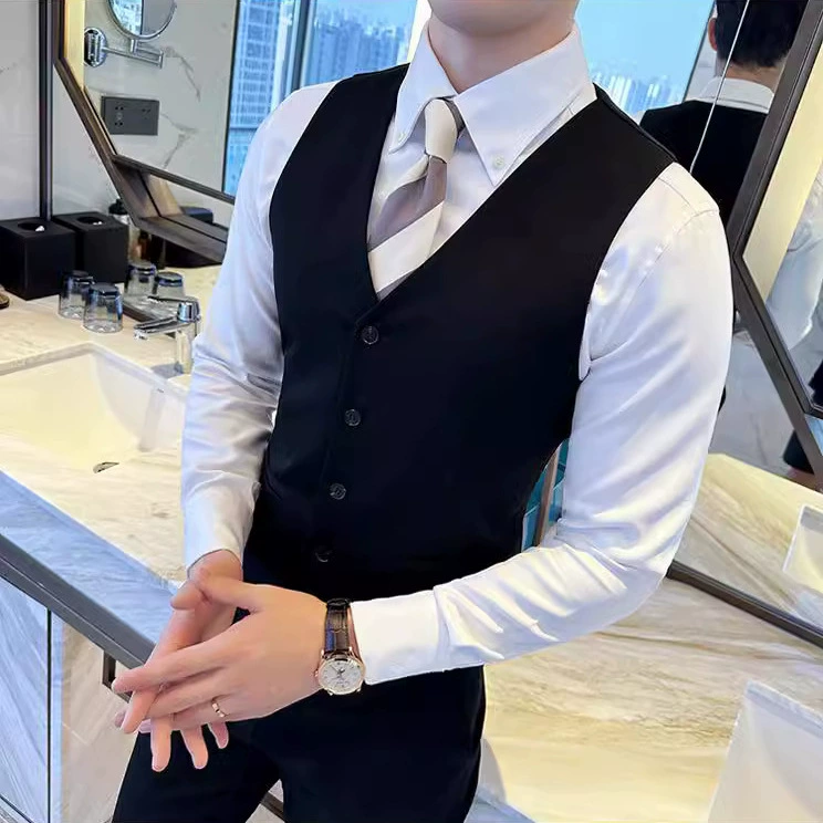 Vest, classic suit jacket, slim fit