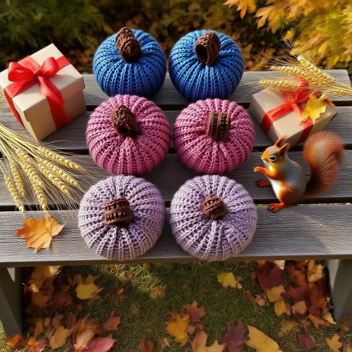 Вязаные крючком тыквы для Хэллоуина, рождественские украшения, декоративные элементы из шерсти, оптом