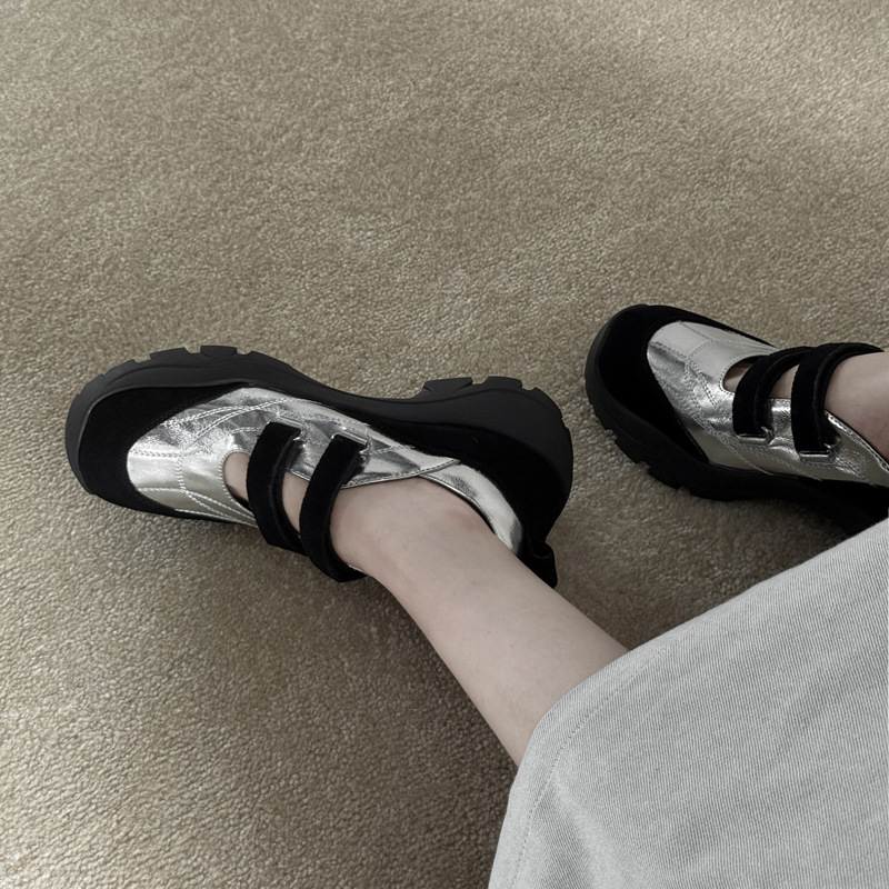 Comfortable sports Mary Jane shoes platform