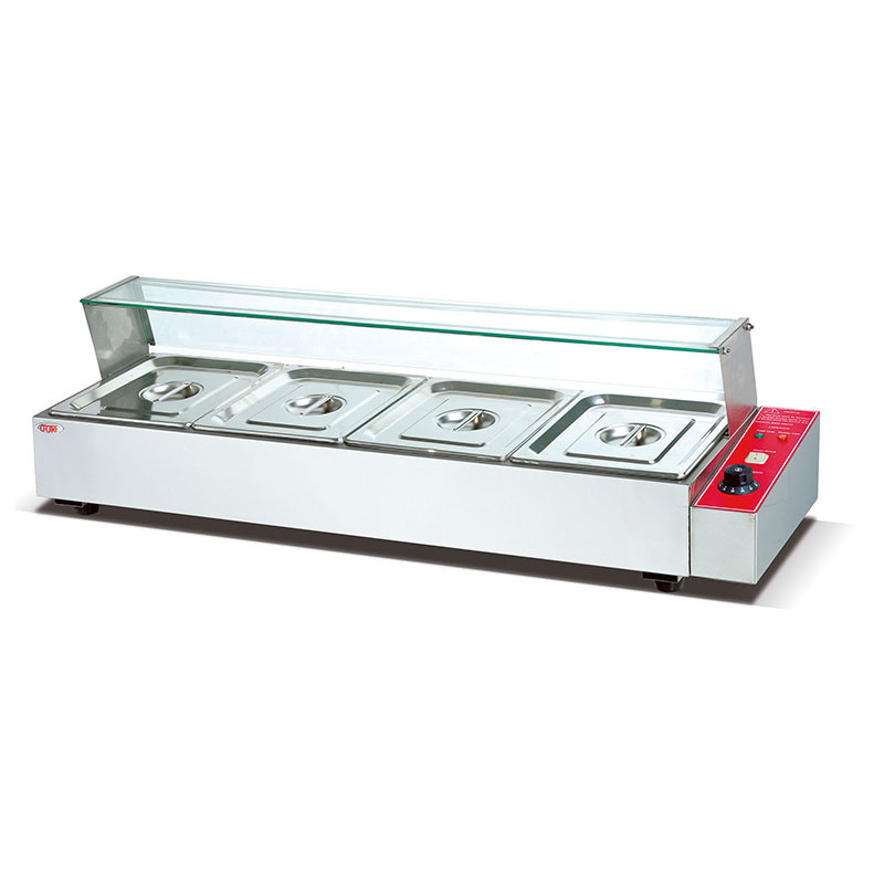 欧特热销电热保温汤池OT-BM-4 四盆电热保温快餐台快餐盆厂家直销