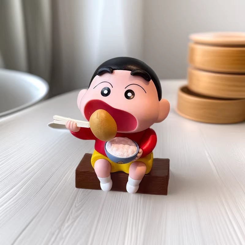 Crayon Shin-Chan Eating Potato Car Decoration Cute Cartoon Car Creative Desktop Decoration Gift