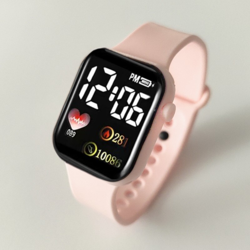 Comercio exterior transfronterizo nuevo reloj electrónico LED impermeable cuadrado pantalla táctil digital pareja estudiantes niños pulsera de moda