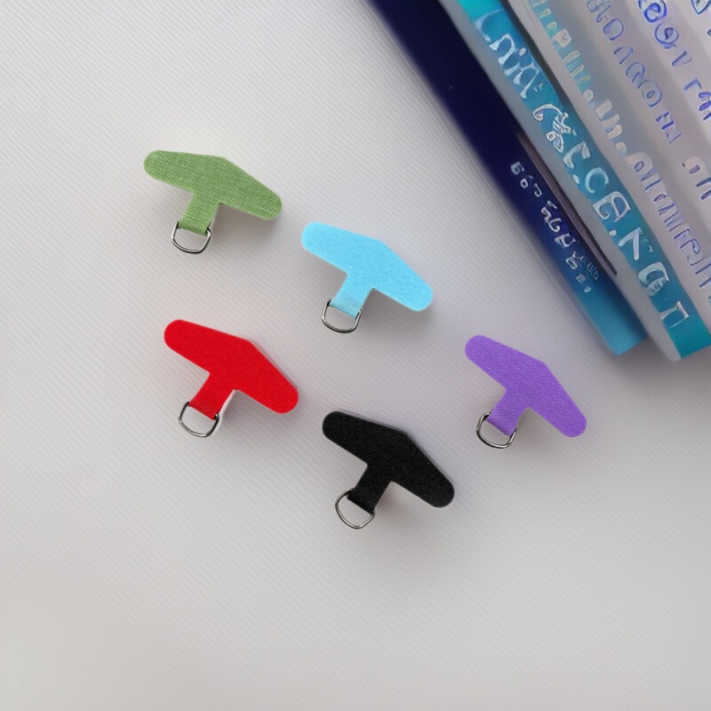Multi-Color Triangular Ink Phone Chain Decorative Connector Piece, Sturdy and Durable Anti-Loss Clip, Colorful Fixing Pad