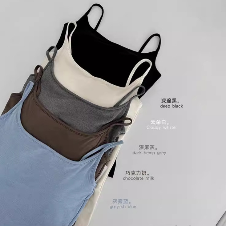 Bottoming Cartoon Breast Sling Sexy Slim Fit Sweet Cool Hot Vest Mid-Length Bra-Free Push-Up Sling for Women Bottoming Cartoon Breast Sling Sexy Slim Fit Sweet Cool Hot Vest Mid-Length Bra-Free Push-Up Sling for Women