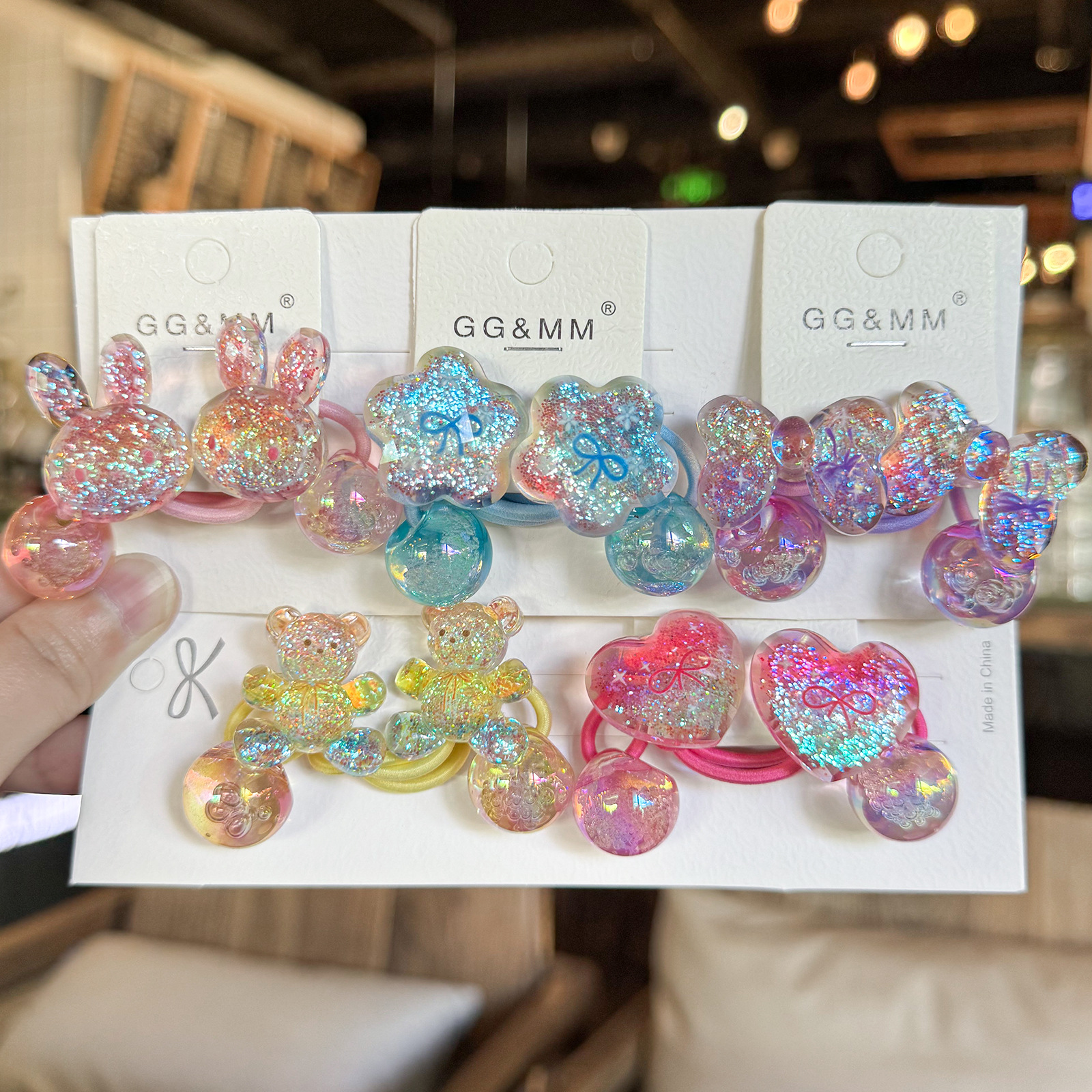 Coleteros Elásticos de Dibujos Animados para Niños A181 Acrílico Alta Elasticidad
