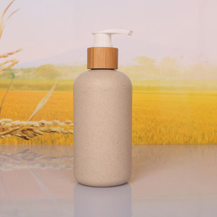 Anchang Degradable Wheat Straw Lotion Bottle 300mll Travel Sub-pack Shampoo Body Shower Dew Bottle Shampoo Press Bottle