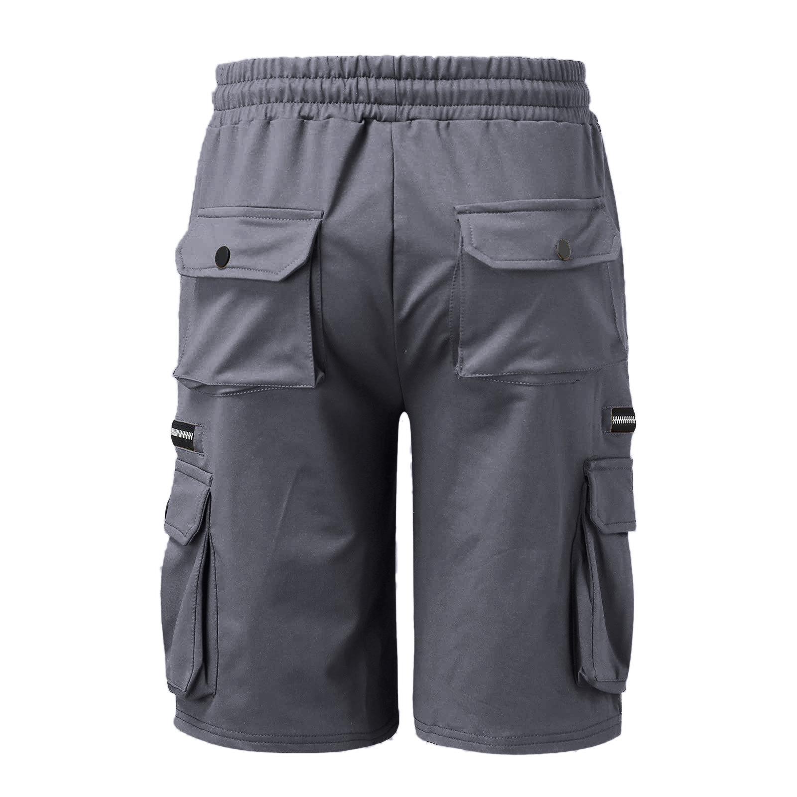 Herr sommar arbetsshorts i bomull, lös passform casual_voghion.com