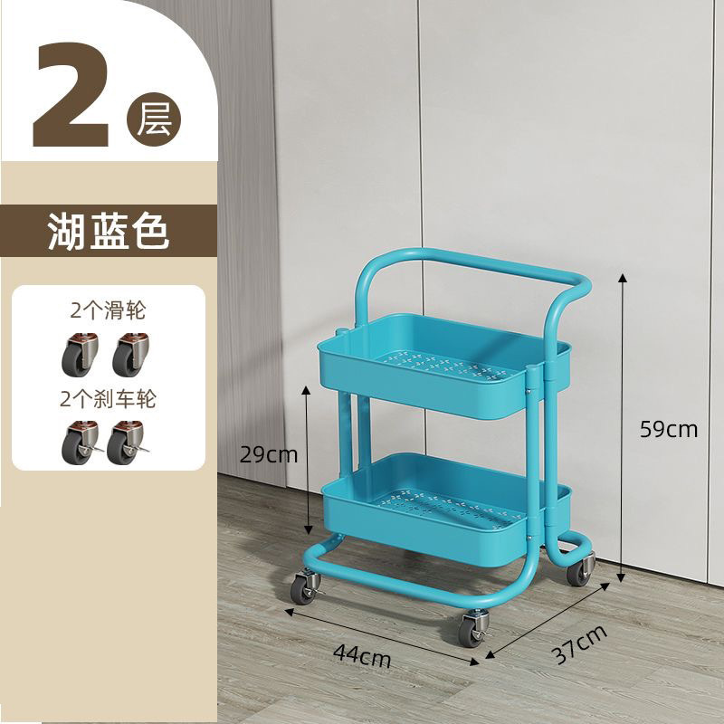 小型カート収納ラック卸売おもちゃスナックラック美容ネイルカート越境家庭用可動式収納ラック|undefined