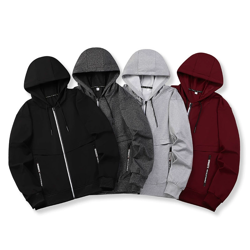 Amazon весенний и осенний кардиган свитер мужской с шапочкой повседневный топ мужской молодежный пальто завод прямых продаж