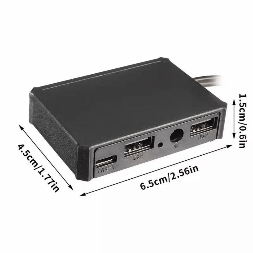 双USB太阳能稳压器120W快充智能USB-C接口DC5521高耐压5V到30V